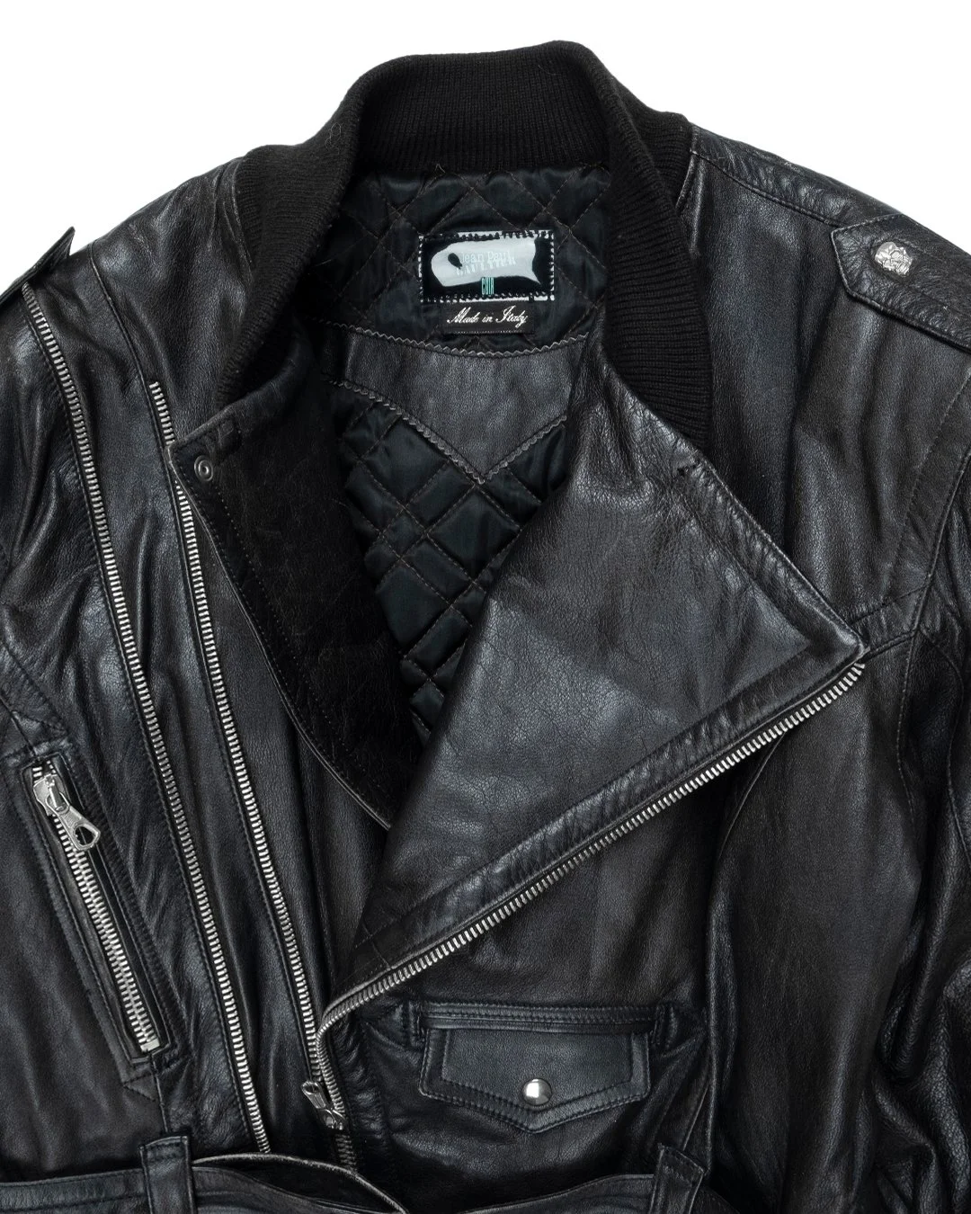 Jean Paul Gaultier AW1987 Leather Biker Jacket — Middleman Store